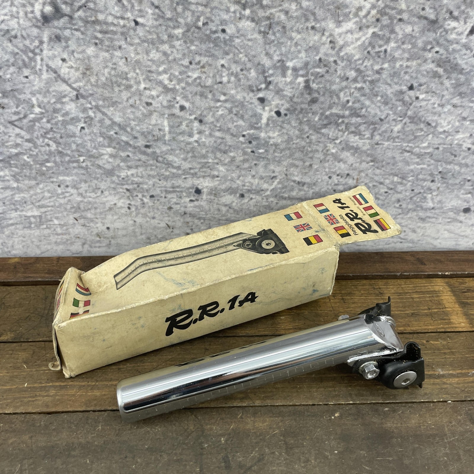 Vintage Ruggieri RR.14 Seatpost 27.2mm Reggisella NOS New Italy Bike Part