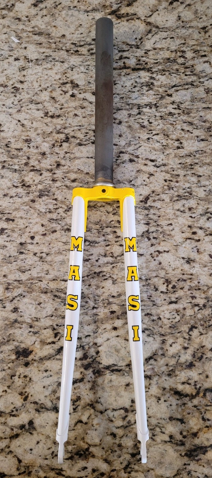 Masi Gran Criterium Lugged Chromoly Fork 700c 1-1/8″ White & Yellow
