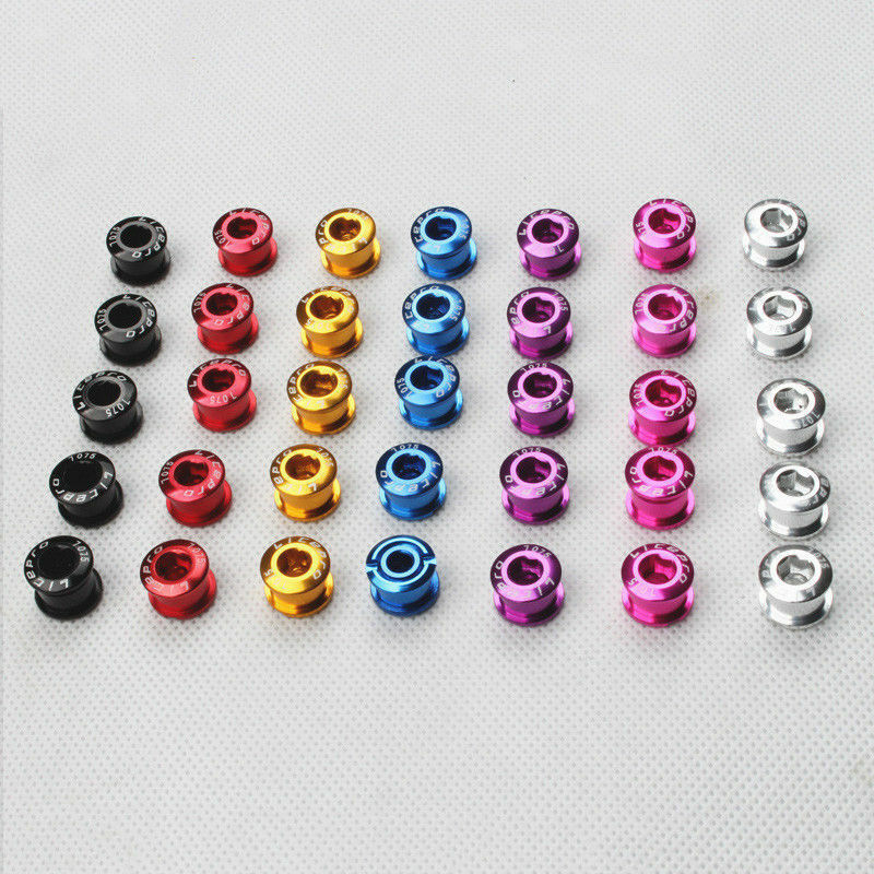 US Aluminum MTB Road BMX Bike Bolts Single Double Triple Chainring Screws 4/5pcs