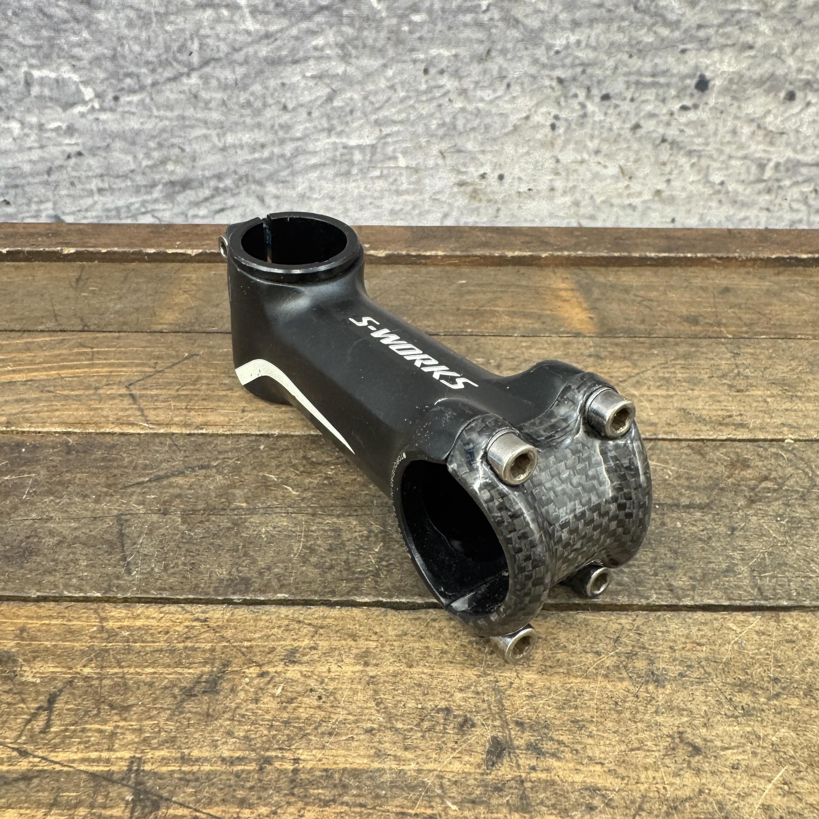 Specialized S-Works Bike Stem Carbon Faceplate Sworks 100 1 1/8 31.8 Sleeve