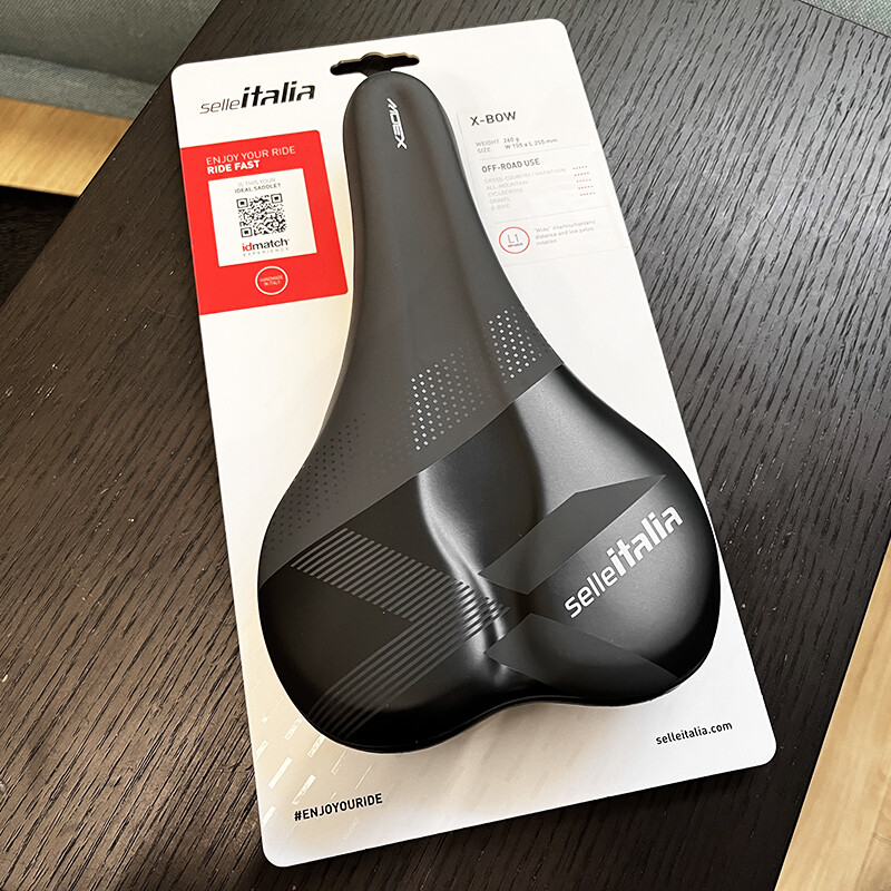 Selle Italia X-Bow L1 155x255mm TI316 Tube Rail Road Saddle (Black)