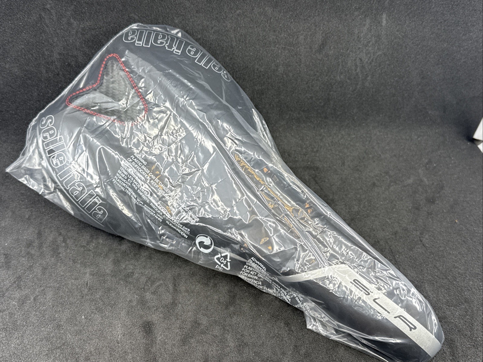 Selle Italia SLR Ti316 Rail Black Red Silver Saddle 275mm x 135mm MSRP $175!