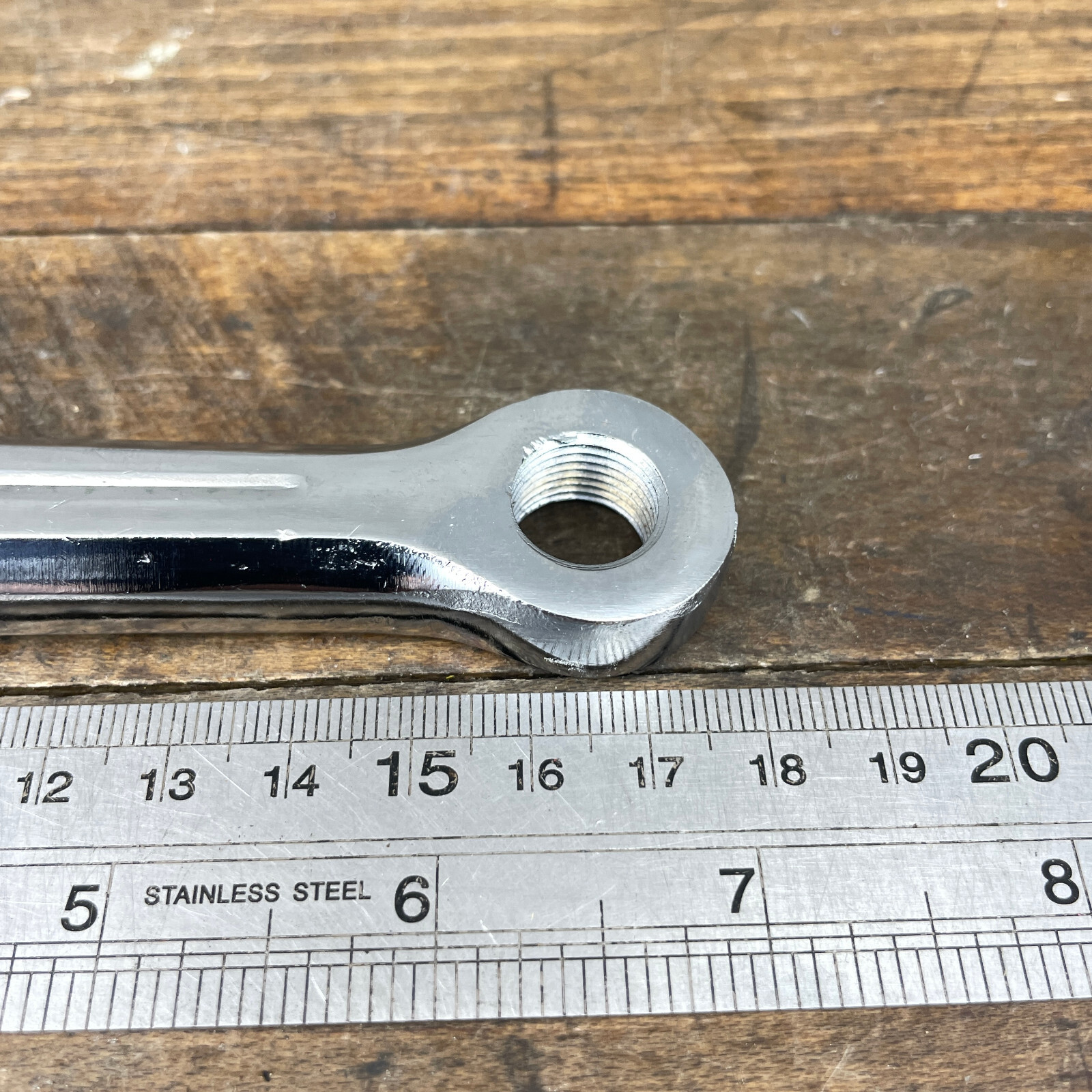 Vintage Nervar Crank Arm LEFT 165 mm Steel Chrome Cottered Peugeot Race France