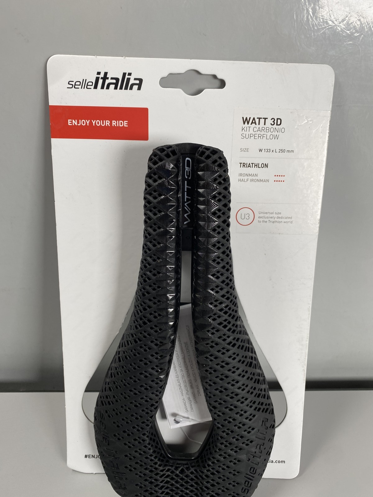 Selle Italia Watt 3D Kit Carbonio Superflow Saddle – Black
