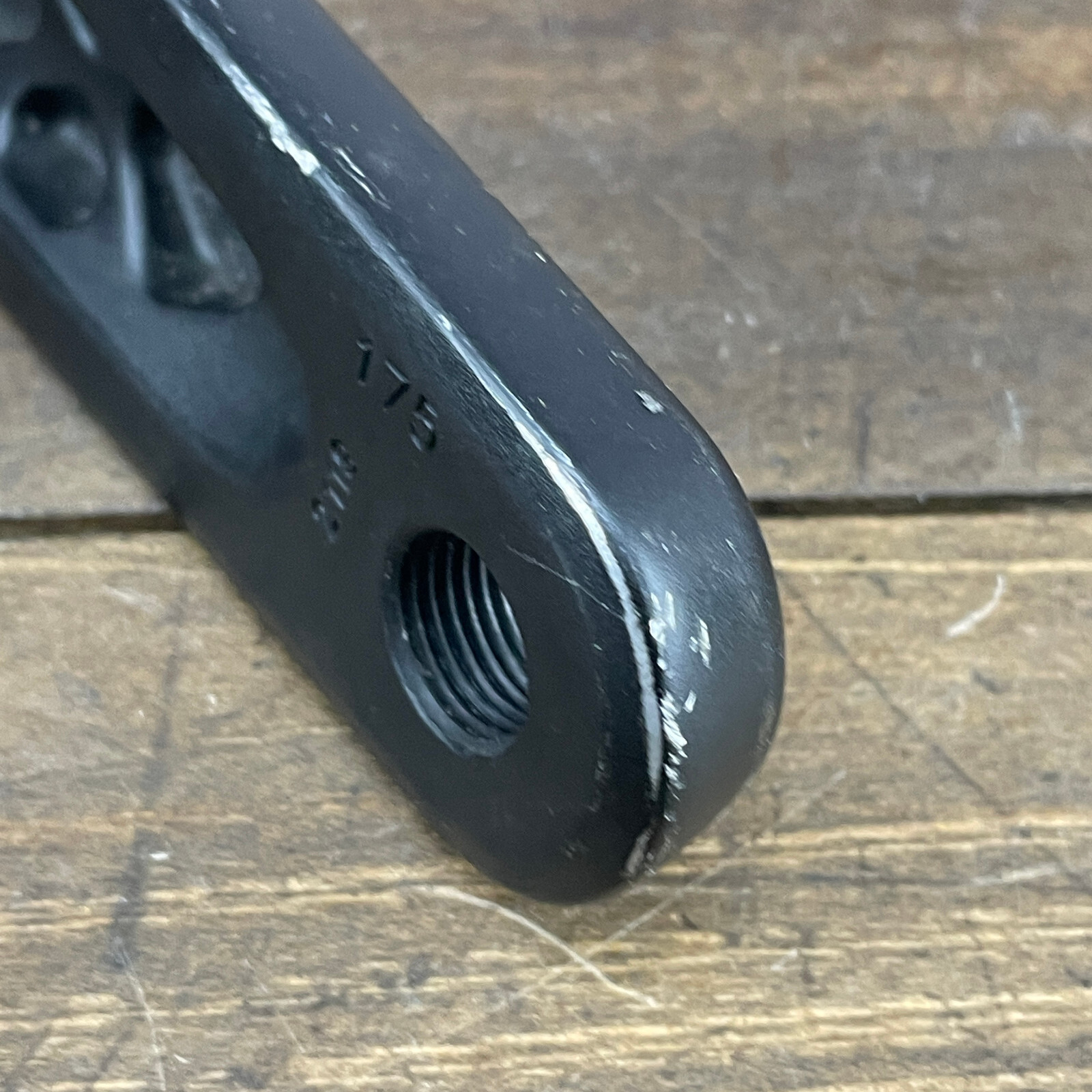 Easton EA90 Crank Set 175 mm Asymmetric 4 Bolt Alloy Road Black BB Untested