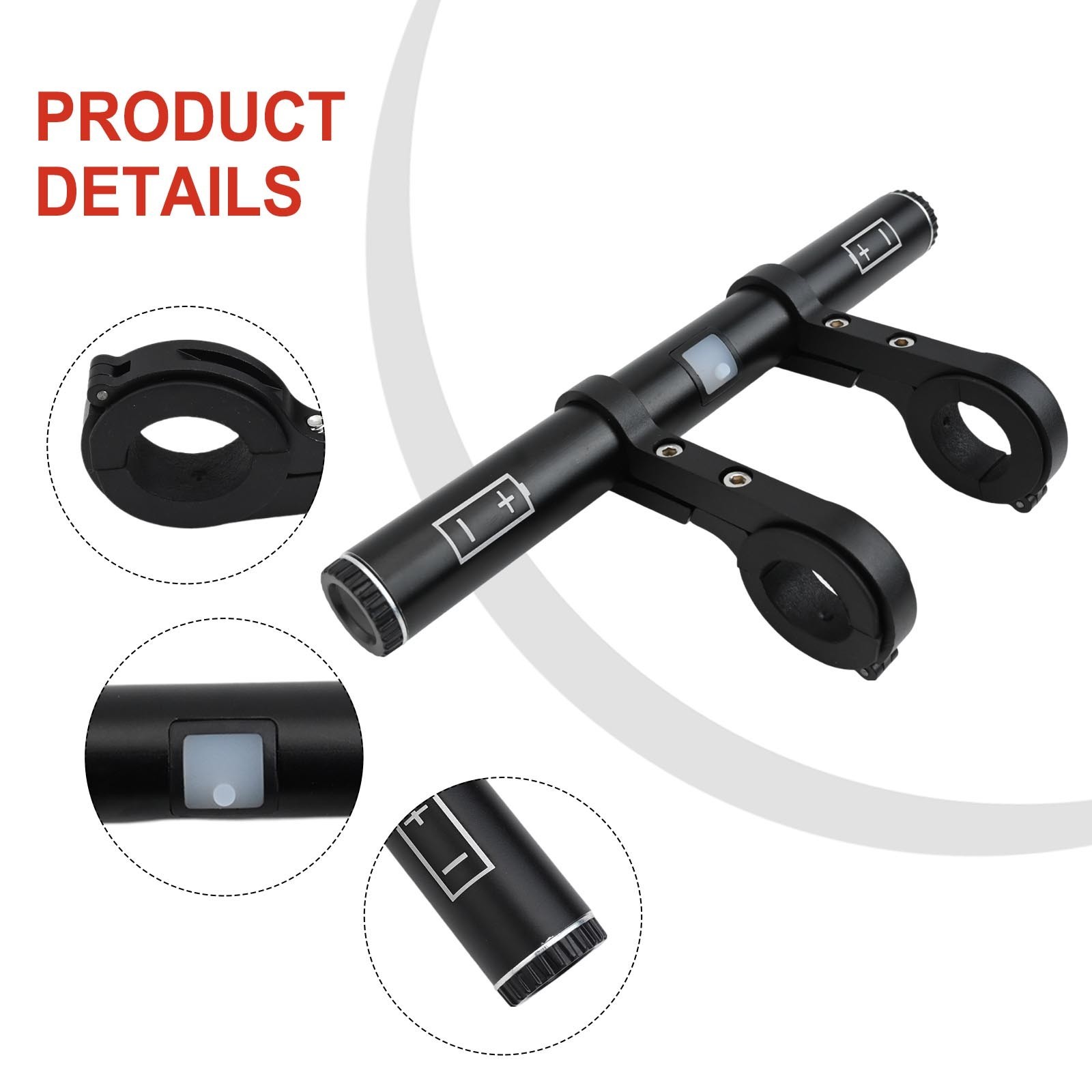 Handlebar Extender with Power Bank 2000mAh Battery Aluminum Alloy Waterproof
