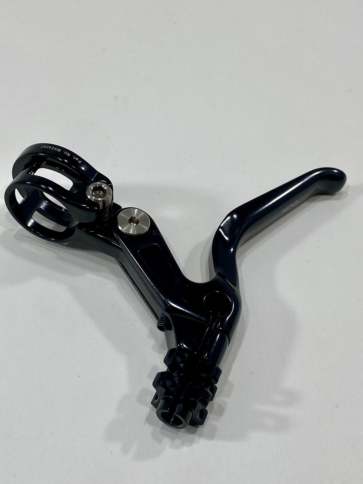 BOX ONE Genius 85mm BMX Racing V Brake Lever Black Ti Bolts ODI Clamp