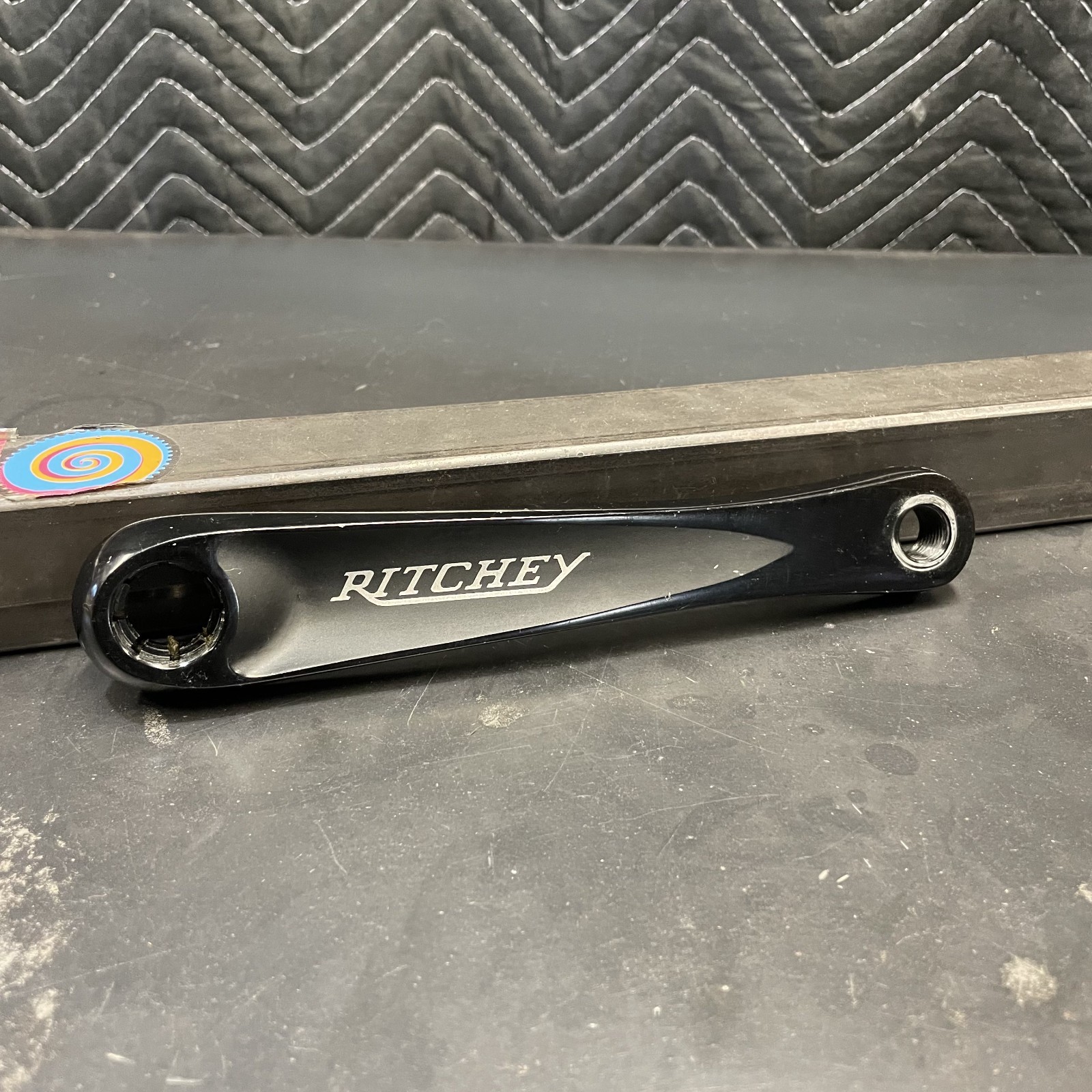 Black Ritchey WCS Double Crankset – Octalink – 175mm – 130 BCD – Used