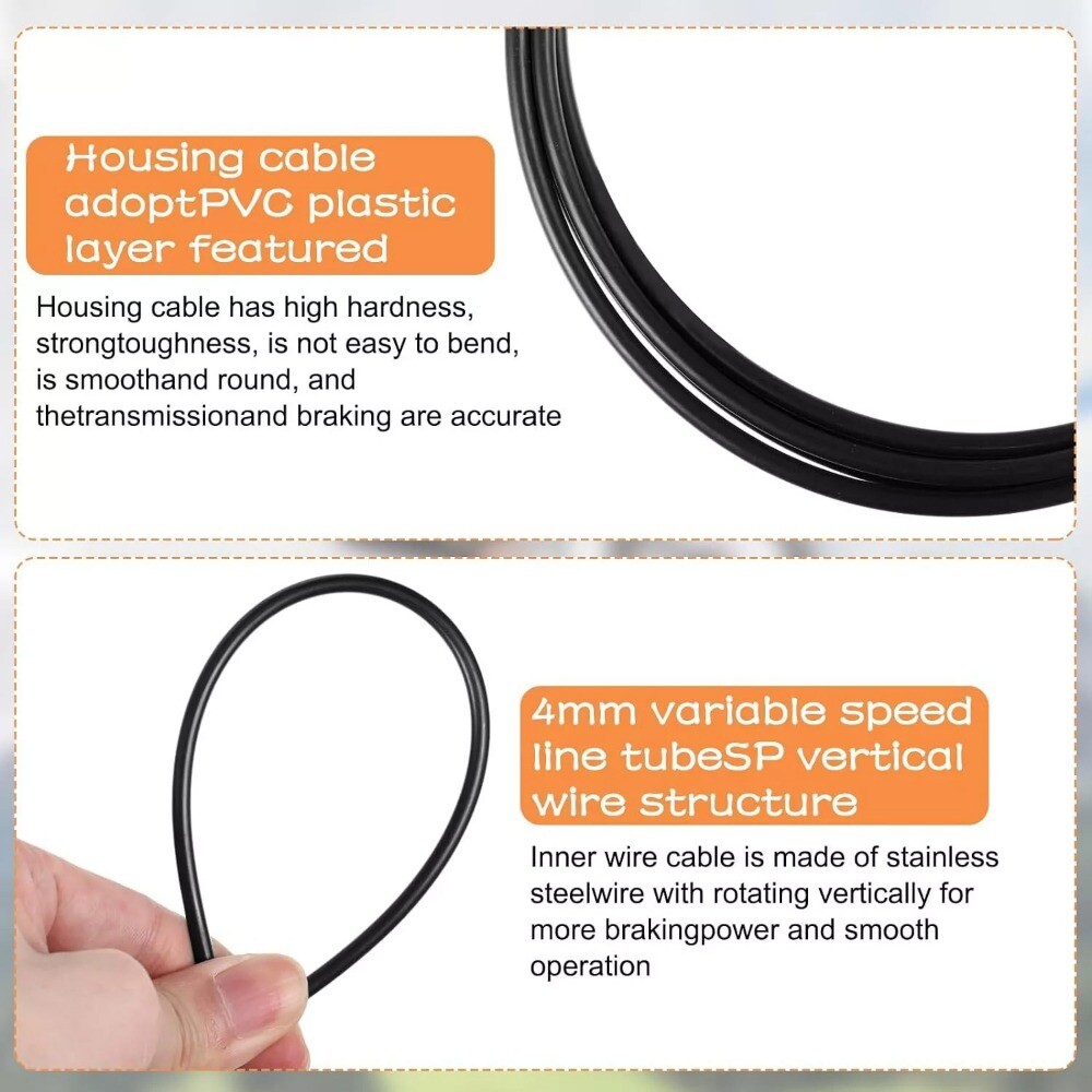 Bicycle Shift Derailleur Cable Kit For MTN Road Bike Mountain Bike Etc Universal
