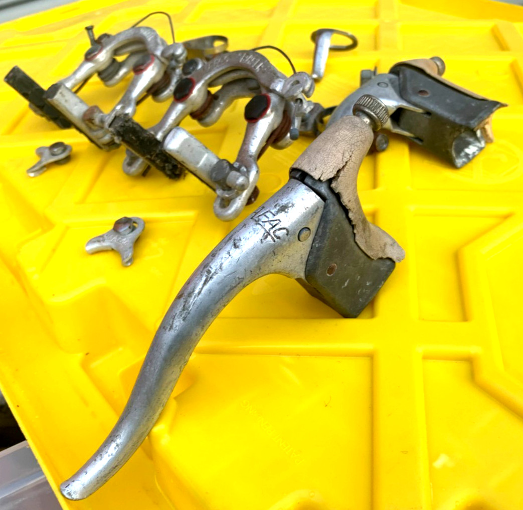 Vintage MAFAC RACER Centre Pull Brake Calipers + Levers Complete Set