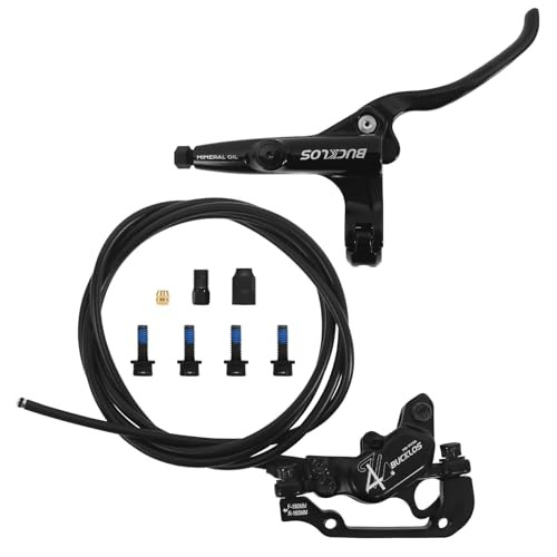 MTB 4 Pistons Hydraulic Disc Brake Set, Mountain Bike Left Front 850 mm Rear
