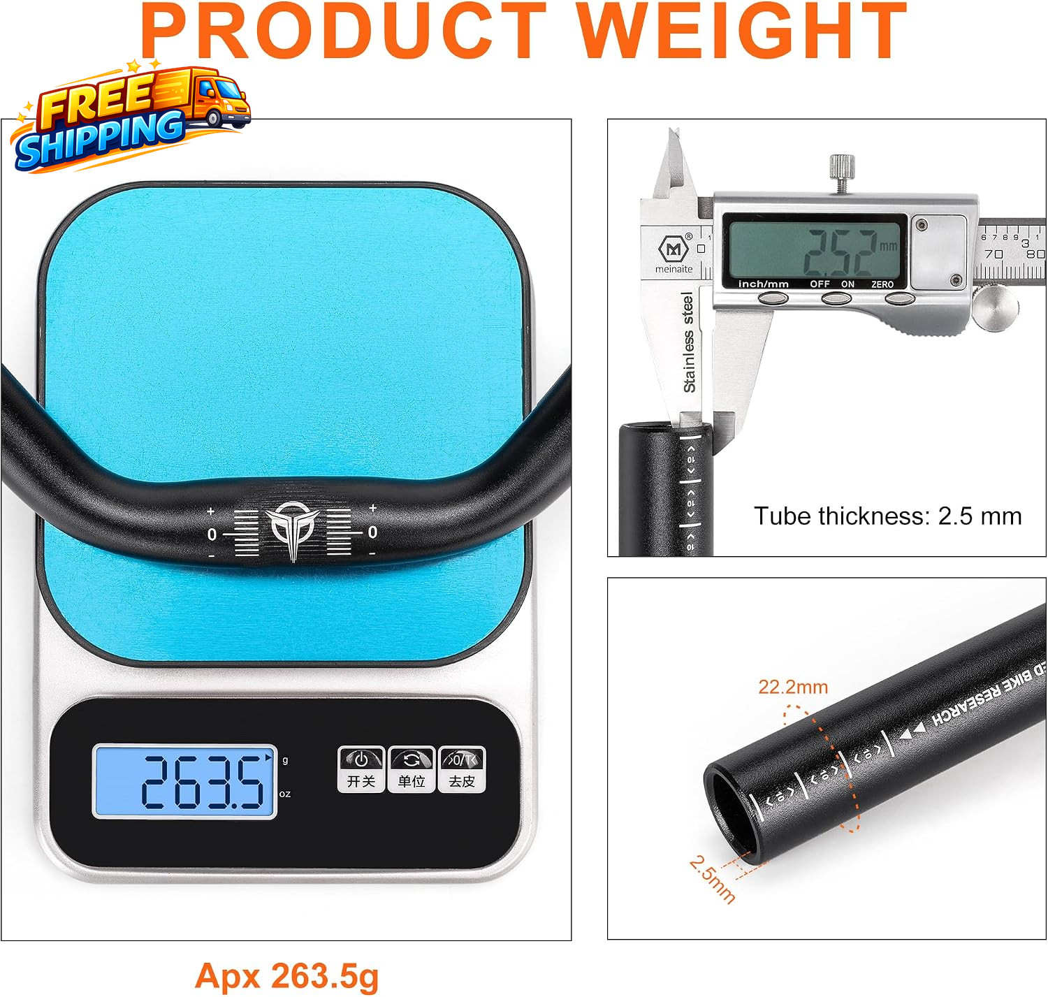 25.4 Bike Handlebar – 30Mm, 55Mm, 70Mm, 90Mm,120Mm Riser Handlebar – 620Mm Alumi