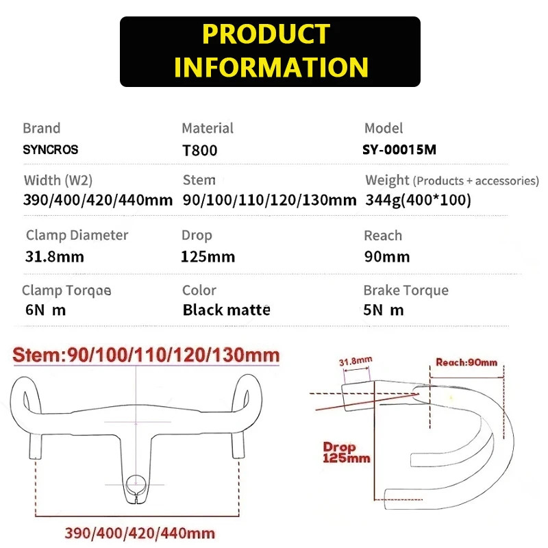 Road Carbon Handlebar Stem -11 ° 90-130mm Bike Farme Bicycle Parts 28.6mm 31.8mm