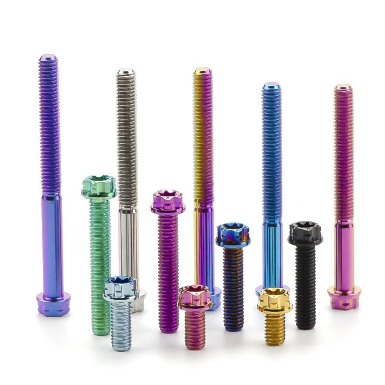 Titanium Bolt M4x10 15 20 25 30mm Flange Torx Head Screw with ‘W’ Logo Fasteners