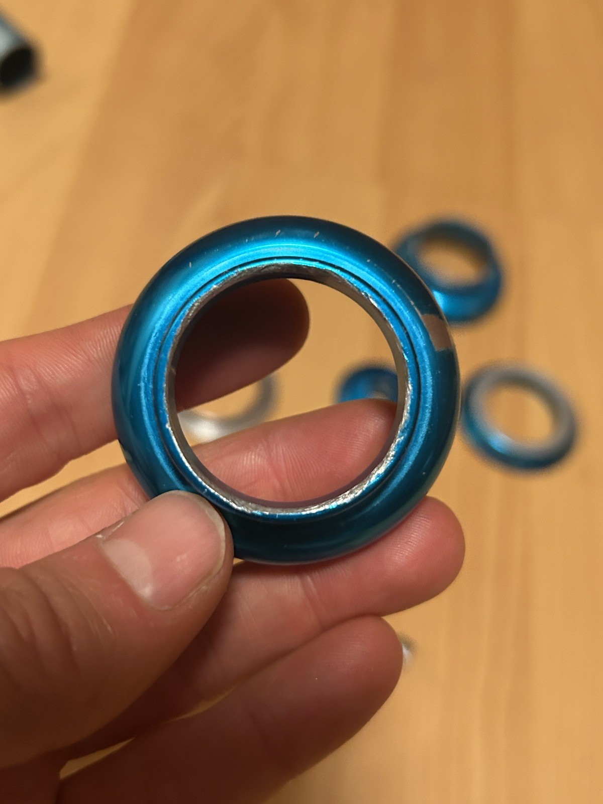 Vintage Early 1990’s Chris King TURQUOISE 1-1/8″ NO LOGO Headset RARE 90s MTB 👀