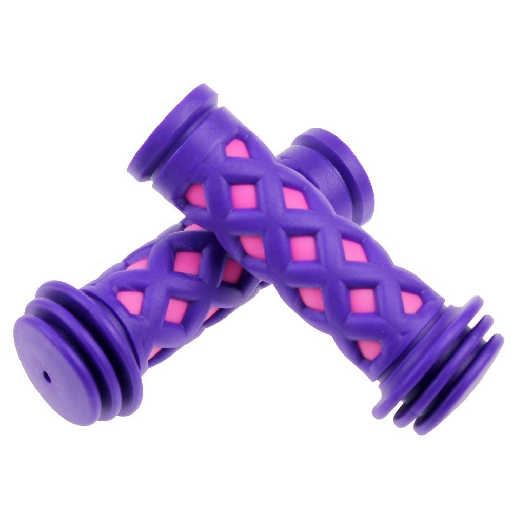 Kids Bike Handlebar Grips 4.13″ for Bikes & Scooters with Tassel Streamers, P…