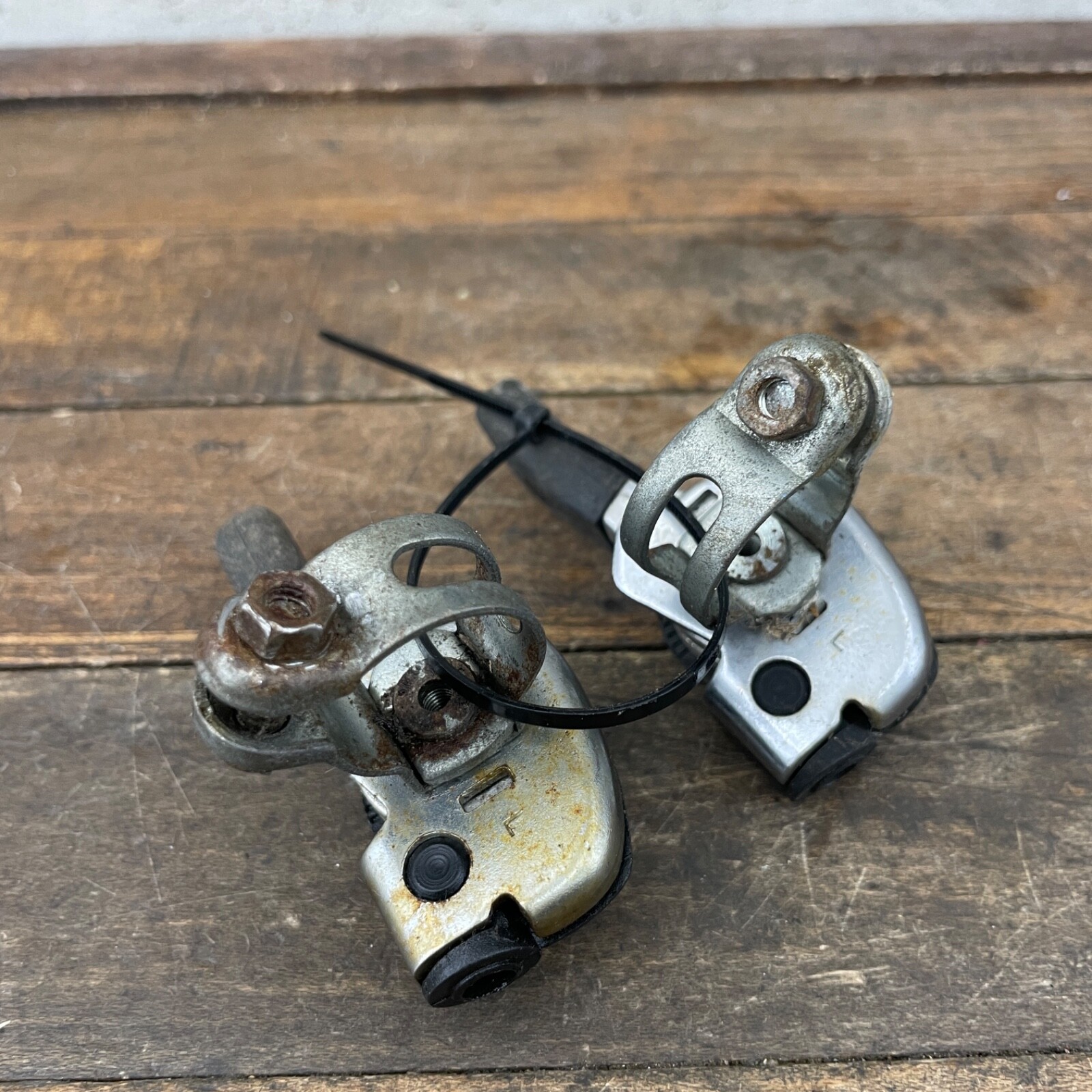 Vintage Shimano EM Thumb Shifters Left Lot 80s MTB Mountain Bike Friction Shift