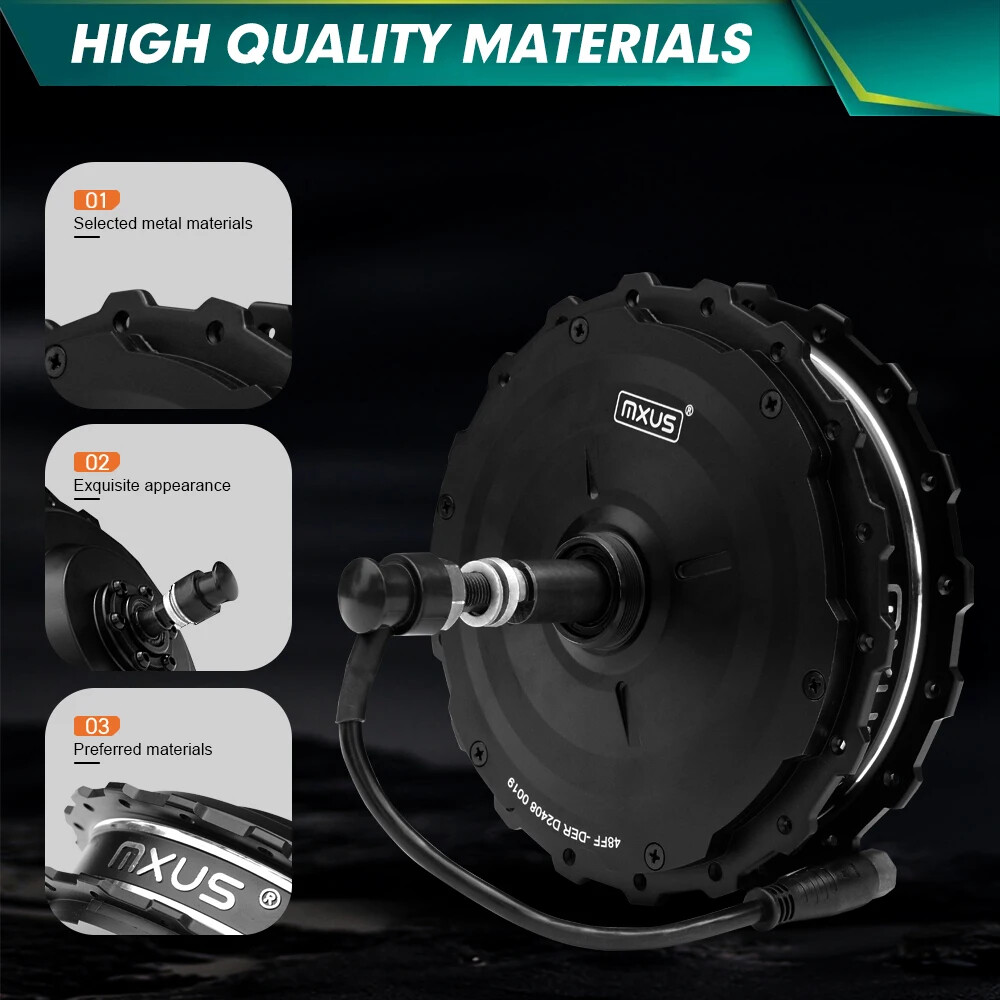 48V 750W 1000W MTB E-bike High Speed Brushless Rear Rotate/Cassette Hub Motor