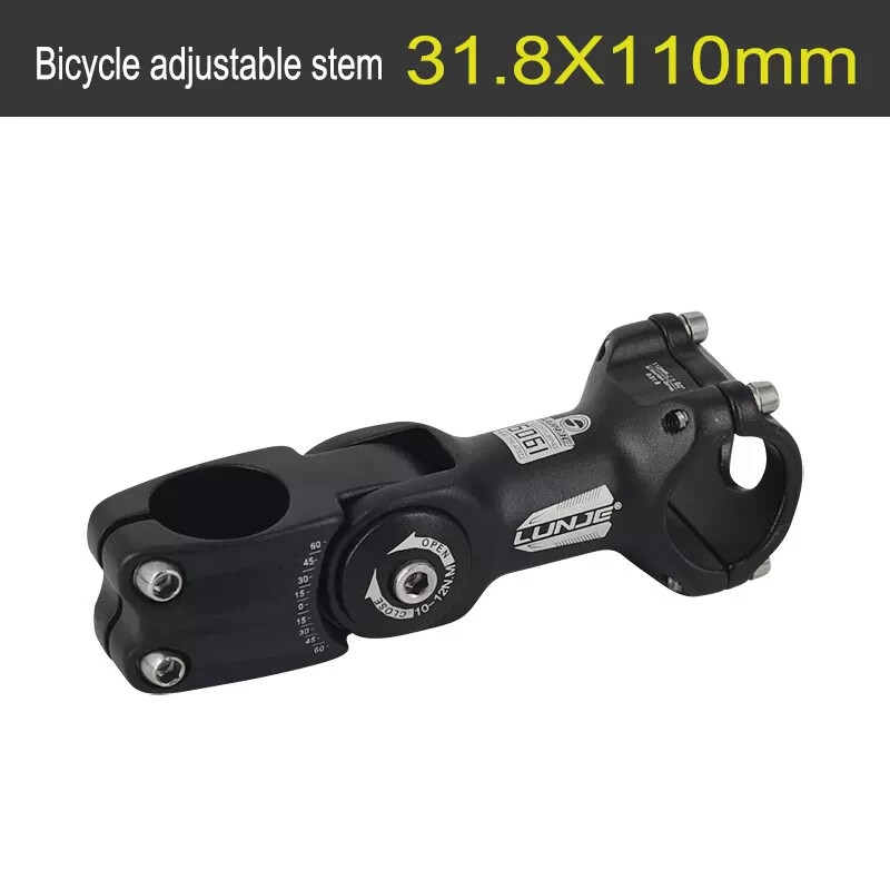 Bicycle Adjustable Stem 25.4/31.8 Handlebar Riser 90/110/130 Road Mountain Bike