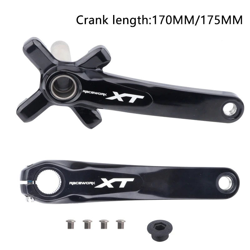 104 BCD MTB Bicycle Integrated Crank Crankset 2 Crowns Mountain Bike 32-42T