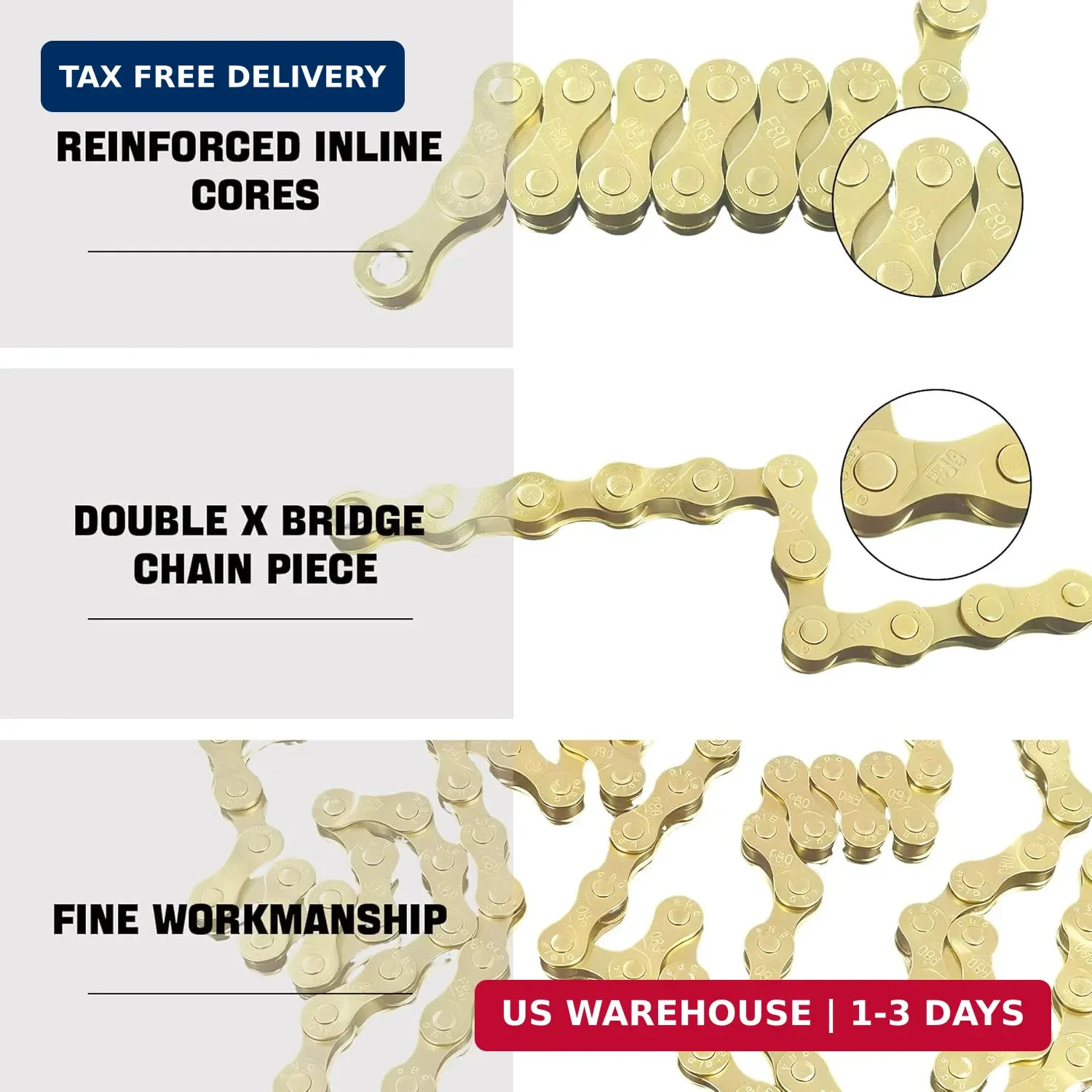 6/7/8/9/10/11/12 Speed Bike Chain – High-Strength, Durable & Smooth-Shifting for