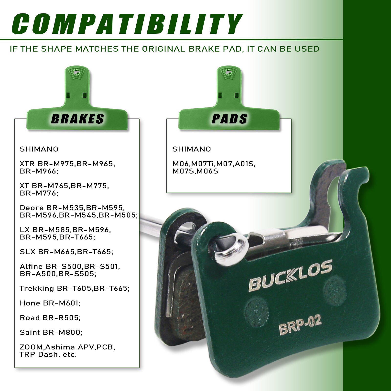 For Shimano Tektro B01S G01S E10.11 Disc Brake Pad Resin/Ceramic/Sintered Metall
