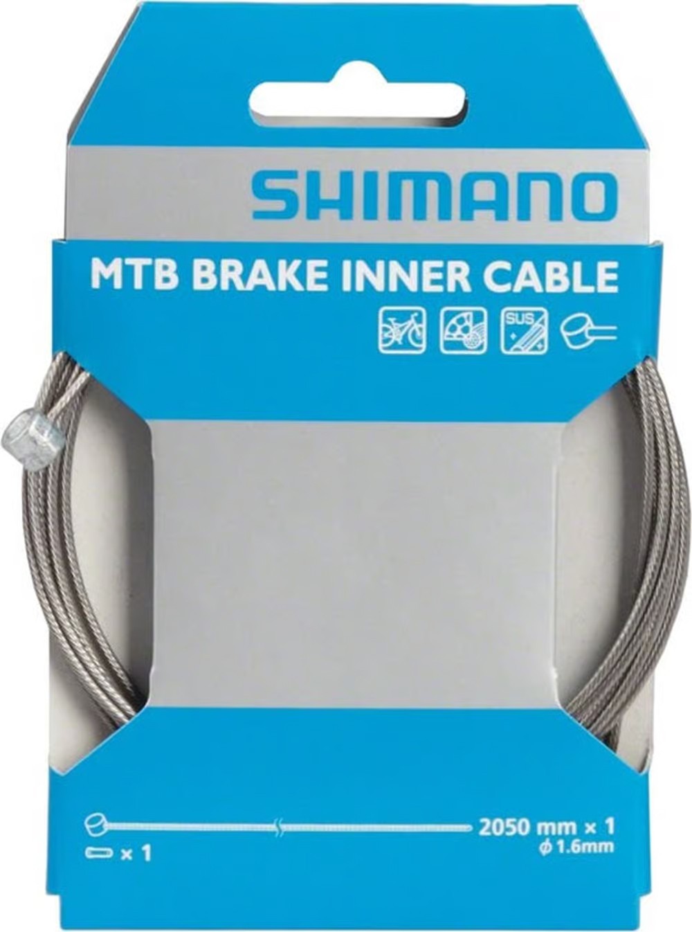 Shimano Stainless MTB Inner Cable – 1.6 x 2050 mm