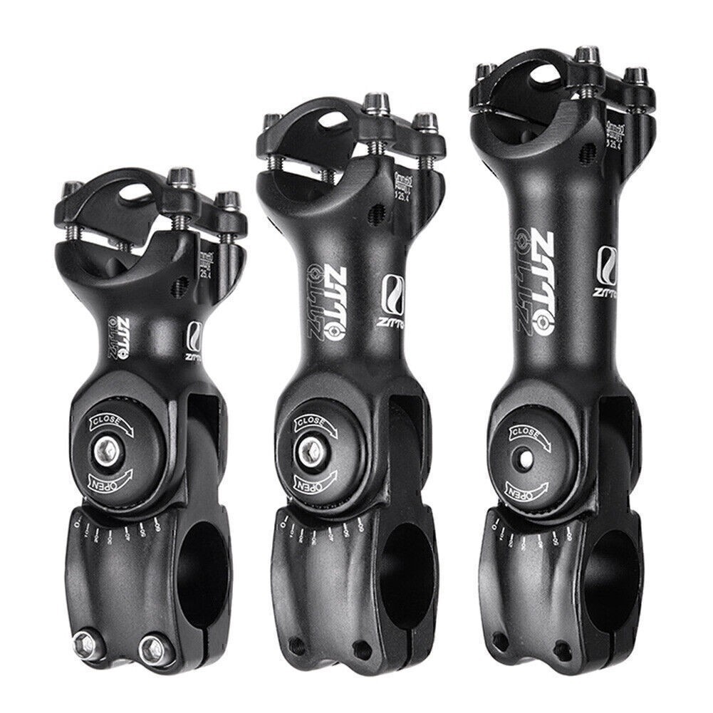 ZTTO Adjustable Stem MTB Road Bike Bicycle Handlebar Stem 60° 31.8* 90/110/130mm