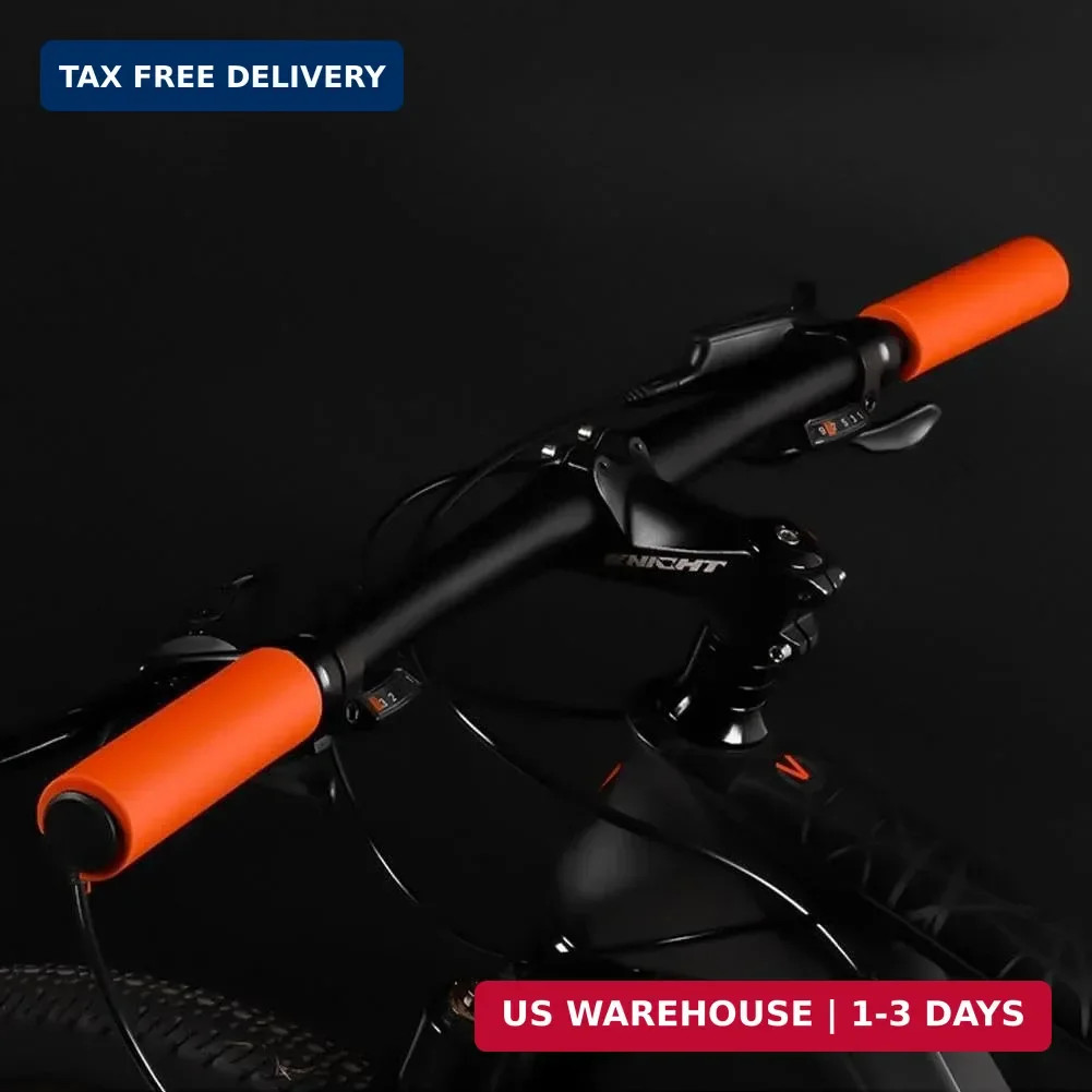 A Pair Black Bike Handlebar Grips Cover,Non-Slip Soft Foam Silicone Sponge Handl