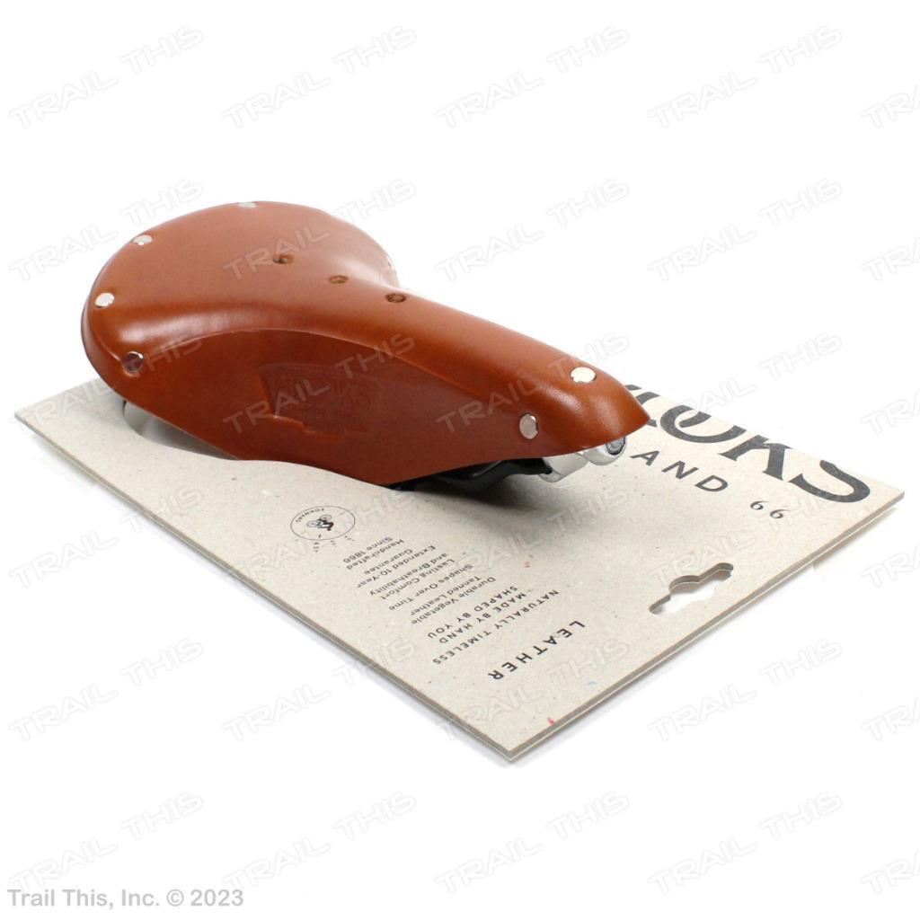 Brooks B17 Narrow – Honey – Classic Leather Bicycle Saddle with Black Rails