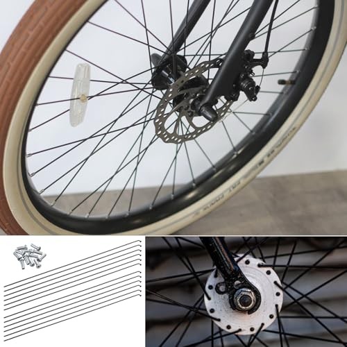 12pcs 290mm/11.4inch Stainless Steel Spokes Mountain Bike/Road Bike Steel 14G