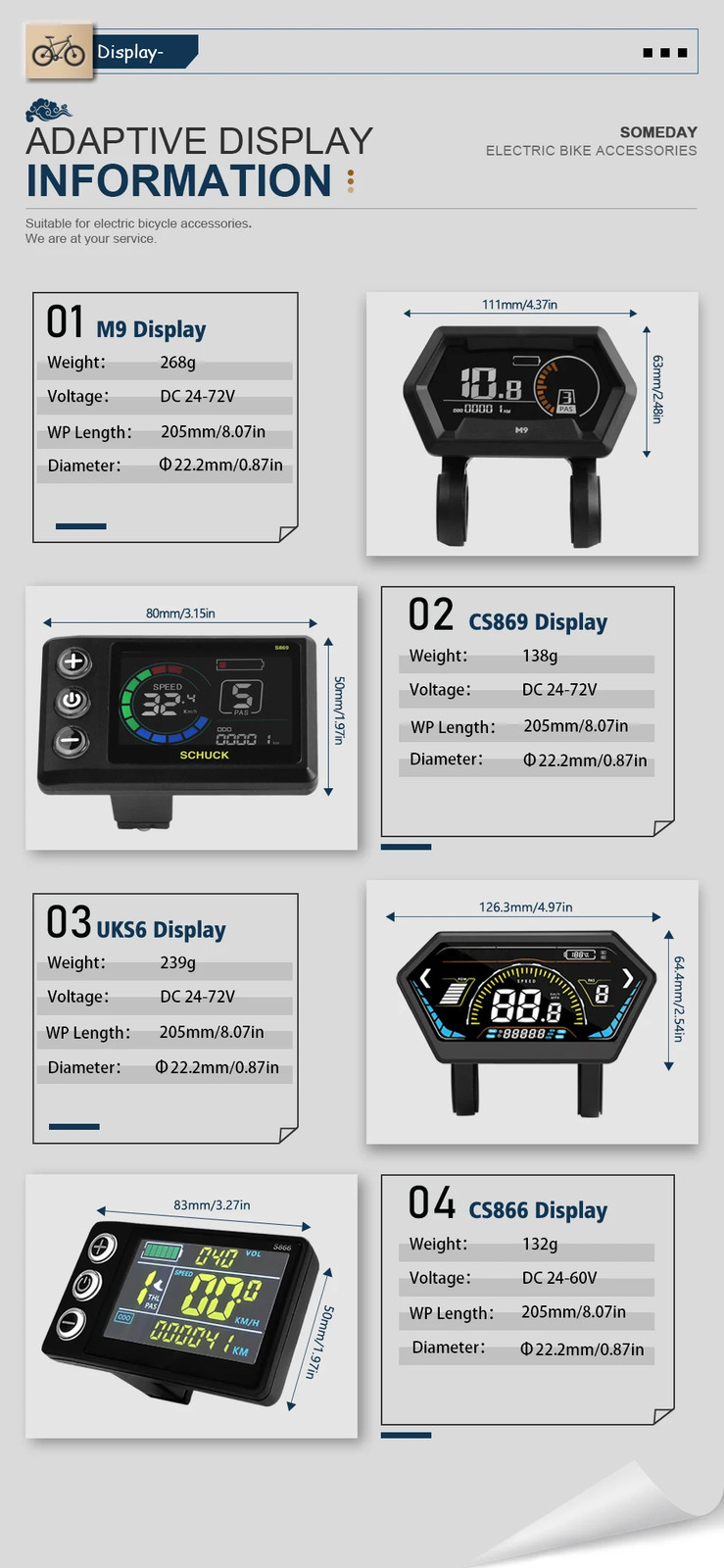 E-bike 26A Waterproof Three Mode Sinewave Controller 24V/36V/48V with Display