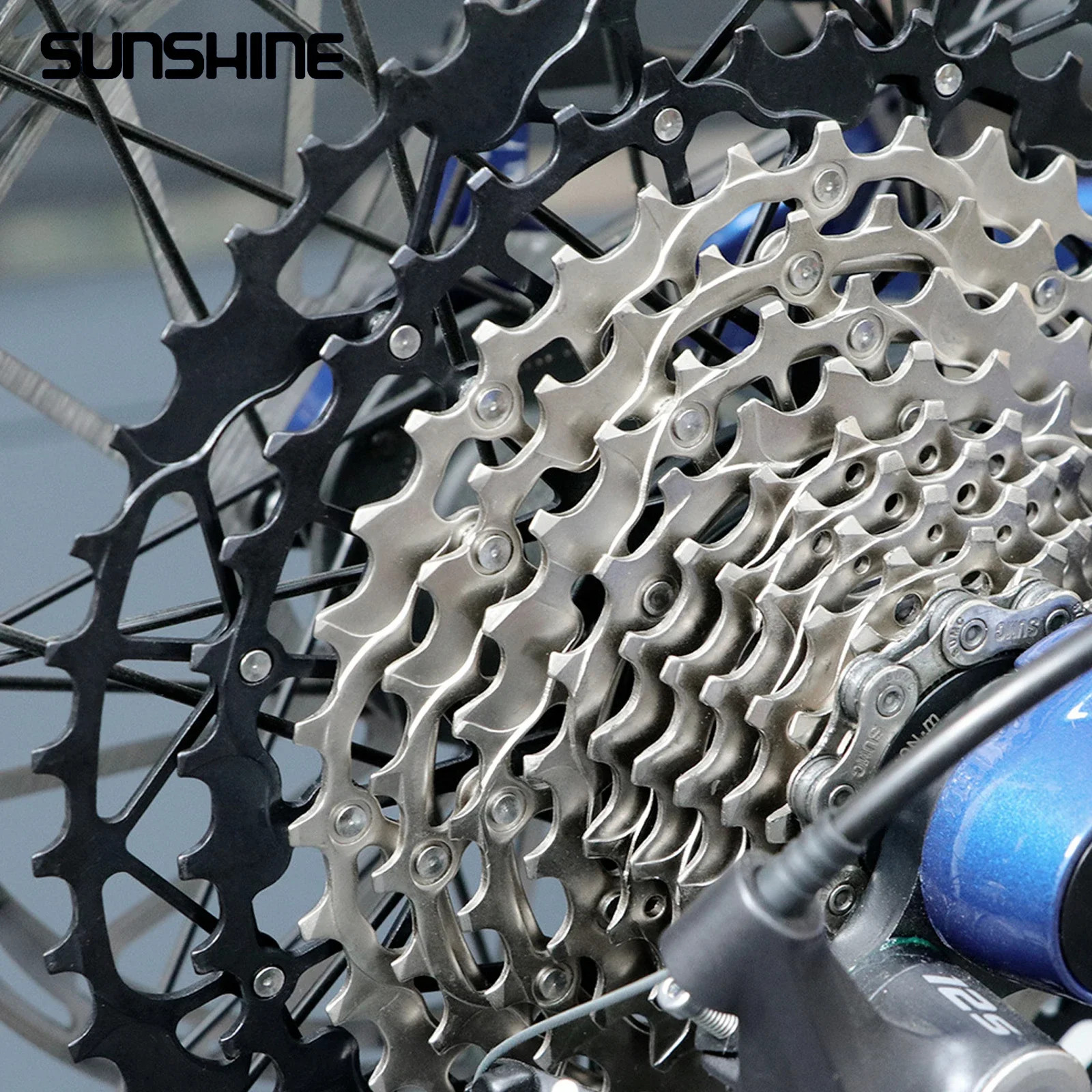 SUNSHINE Ultralight Bicycle Cassette Freewheel Carbon Steel Material 9/10/11/12/