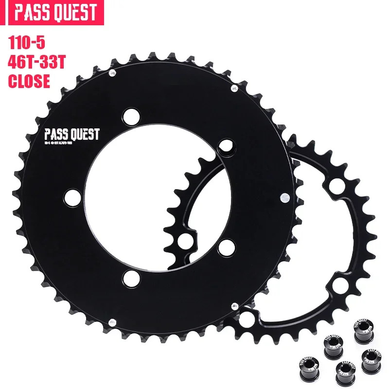 Road Bike 56-42T BCD 130mm Five Jaw Crank 54-40T 53-39T Double Chainrings