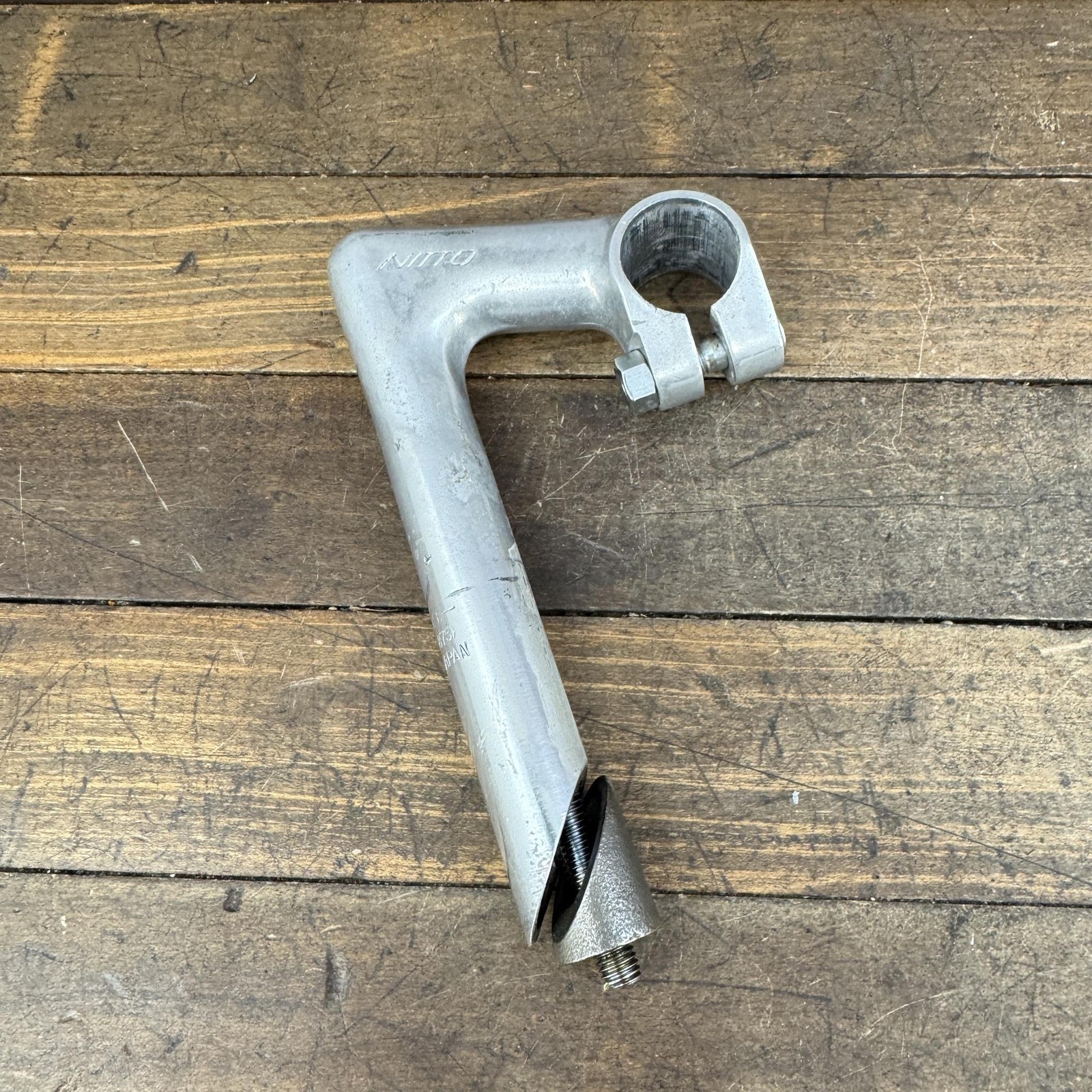Vintage Nitto 75mm Quill Stem 25.4 Clamp 22.2 Japan Silver Alloy Road Bike
