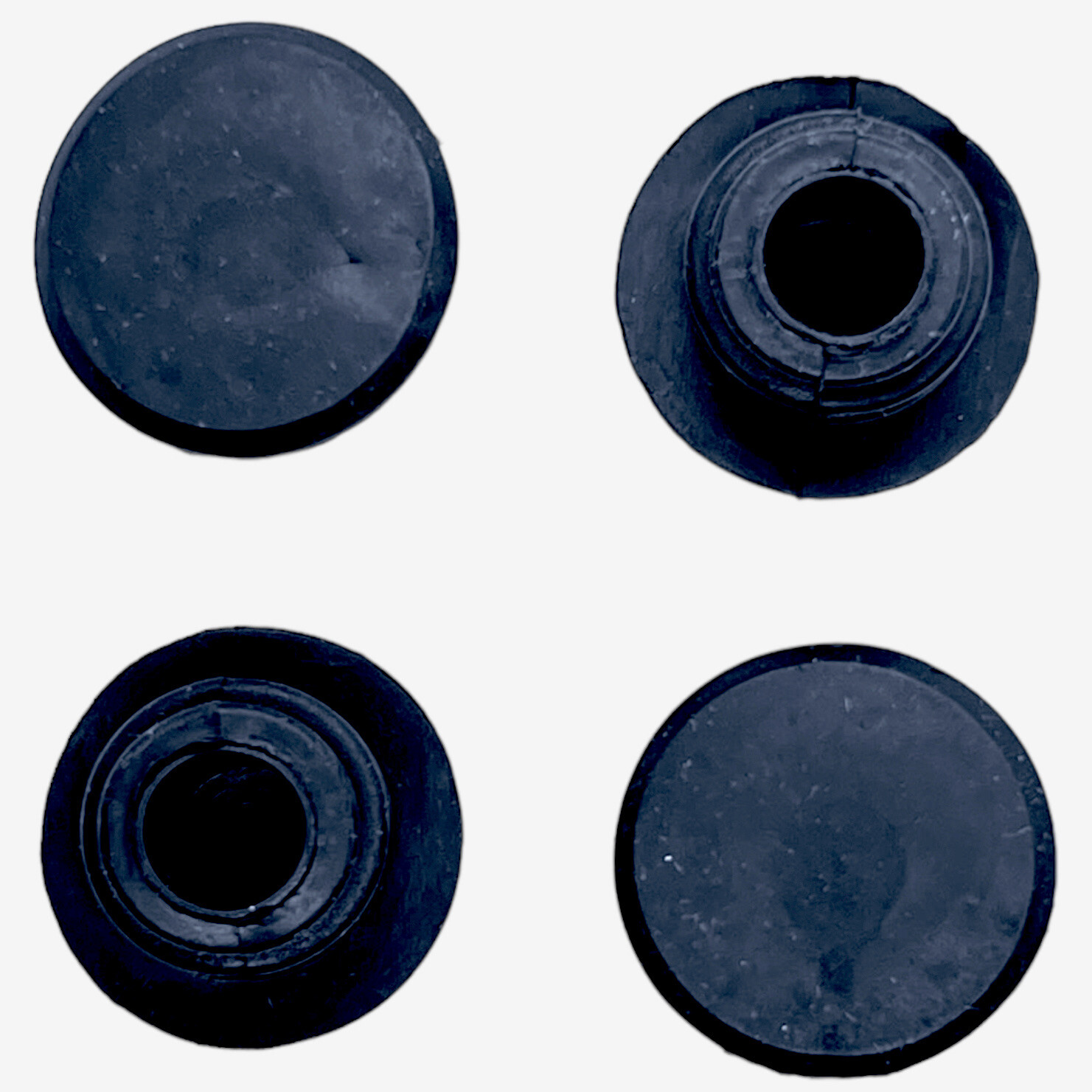 Rubber Bike Handlebar End Plugs / Grip Caps / Bicycle Bar End 4 Pack