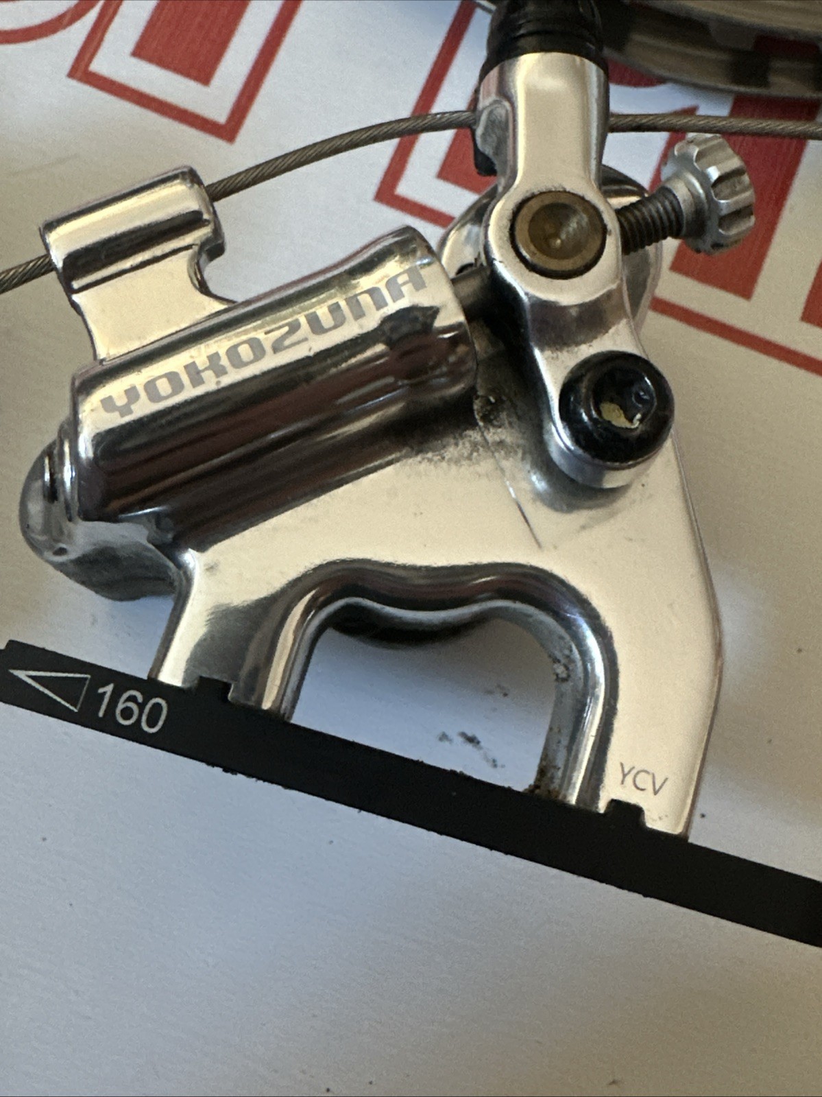 Pre Owned Yokozuna Motoko Flat Mount Disc Brake Set With Shimano Ice Tech Rotors