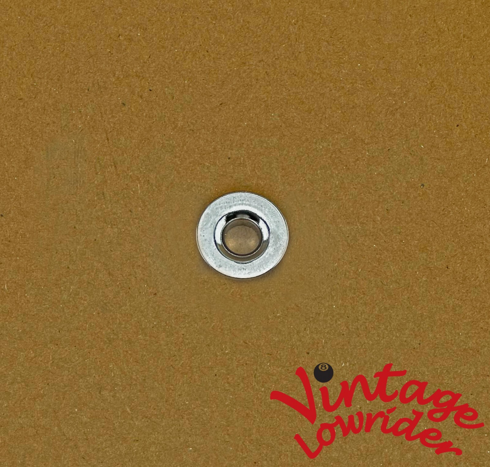 VINTAGE LOWRIDER SPRING FORK WASHER TO PREVENT SPRING MOVEMENT CHROME.