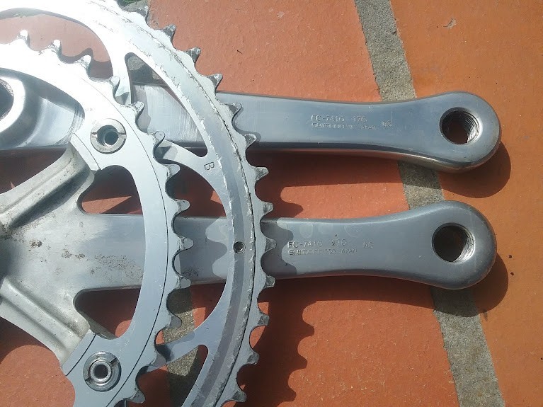 SHIMANO DURA ACE CRANKSET 7410 – 53-39 TOOTH – 170 MM ARMS