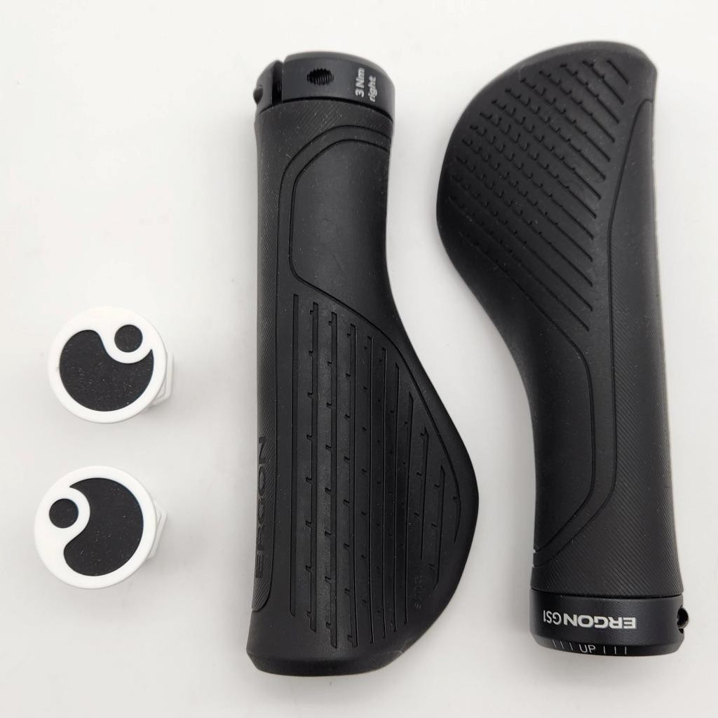 Ergon GS1 EVO Small Lock-On Bicycle Handlebar Grips, Black NO PACKAGE
