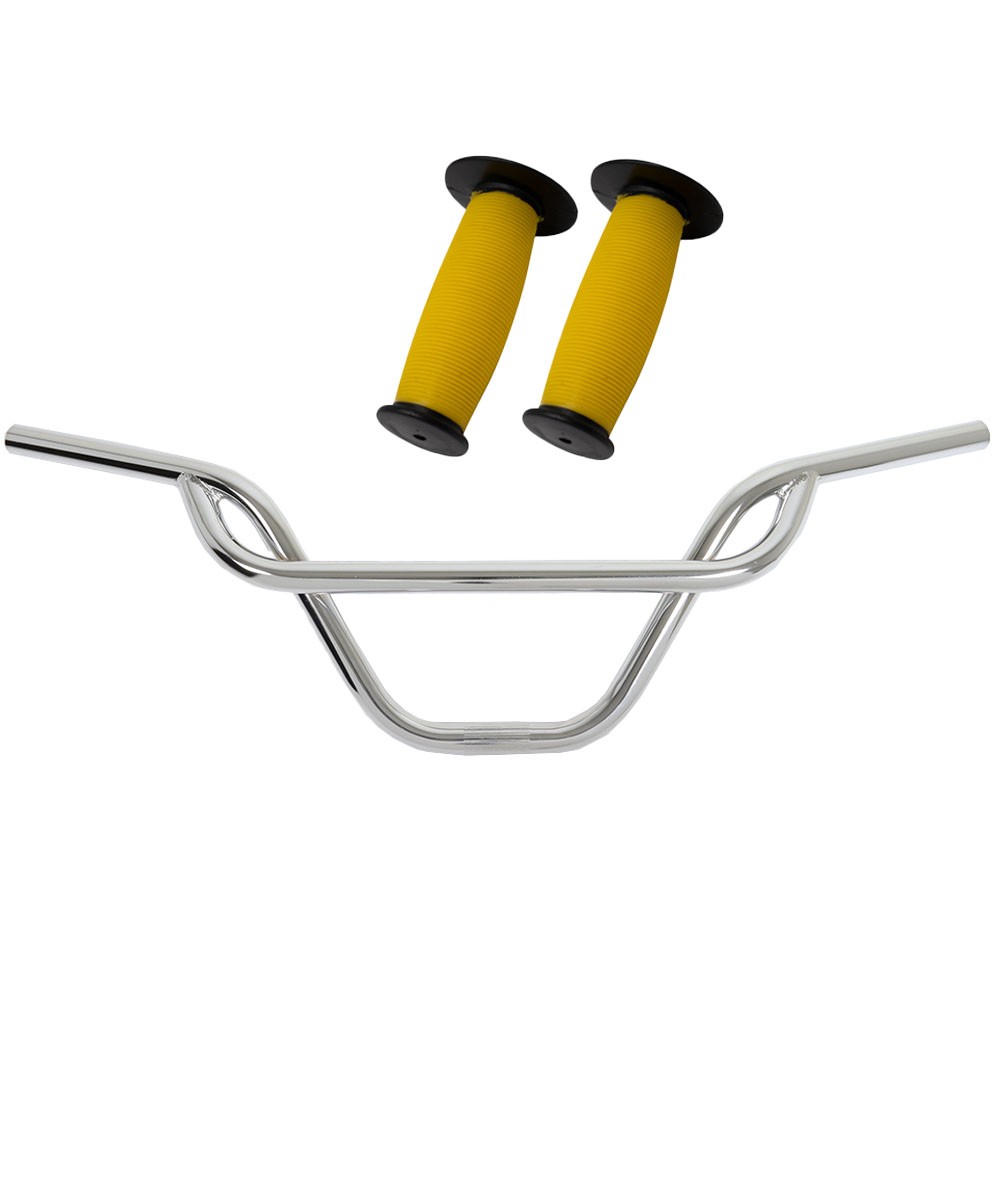 PRO+ 325 Black Handlebar & Yellow/Black Mushroom Grips