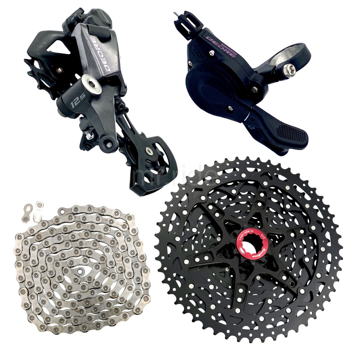 Shimano DEORE M6100 12 Speed MTB Groupset SunRace 11-51T Cassette Complete Kit