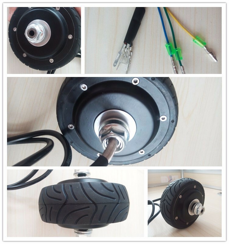 4» 24V36V BLDC Electric Motor Wheel Double Single Shaft Hub Motor Scooter