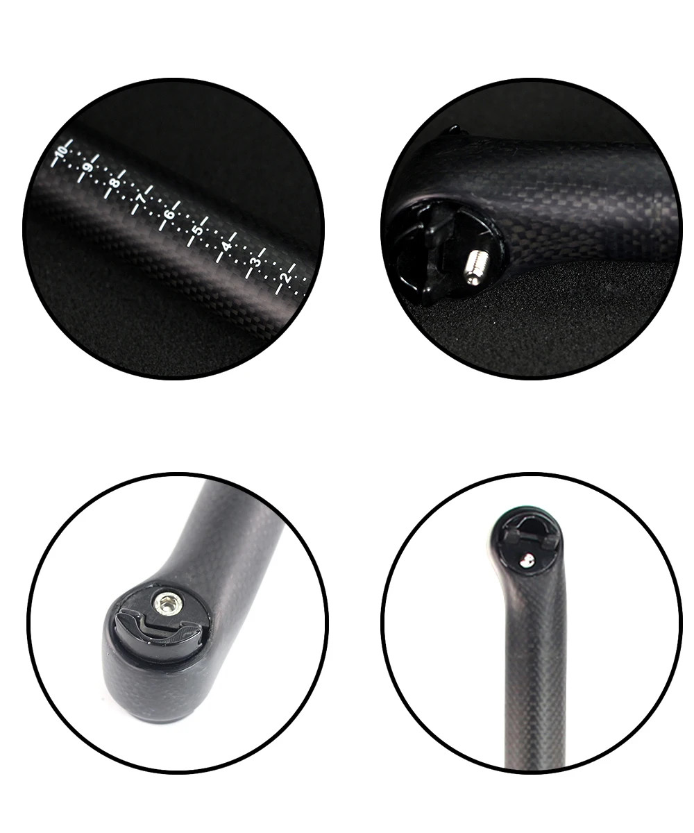 BMX Full Carbon Fiber Bike Seatpost Folding Bicycle Seat Post 5 25 Degree Offset