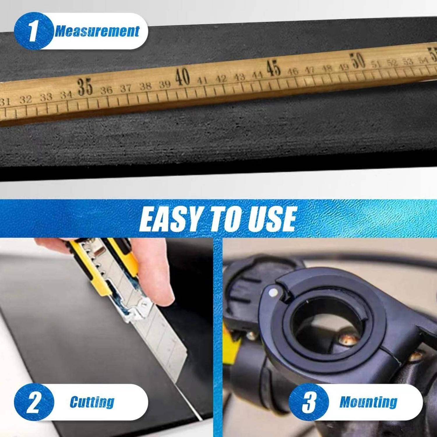 12 Pcs Bicycle Handlebar Rubber Gasket & 1 Rubber DIY Gasket, Anti-Vibration …