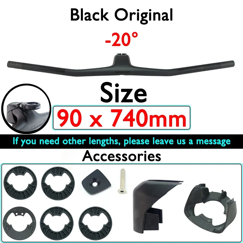 Carbon Fiber FRASER IC SL WC MTB Bicycle Integrated Handlebars with Stem 740mm