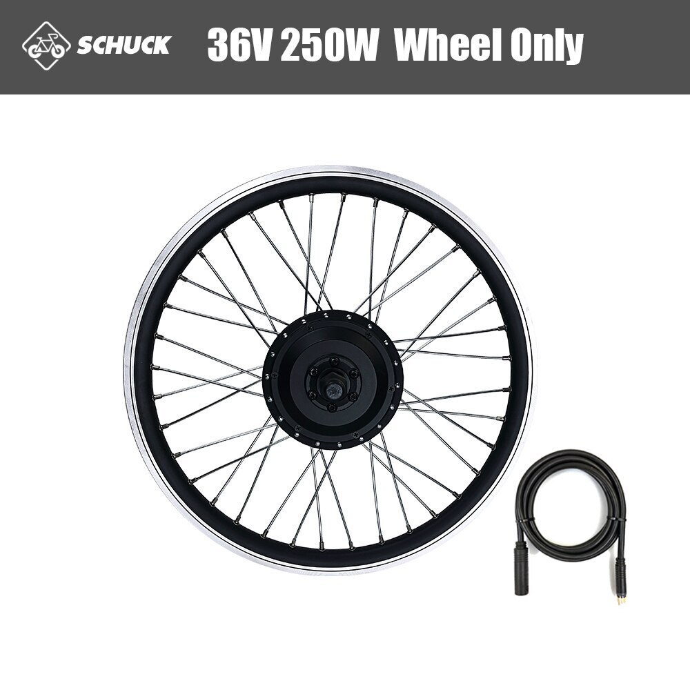 36V 48V 250W MTB Ebike Front Drive Brushless Gear Hub Motor Wheel Conversion Kit