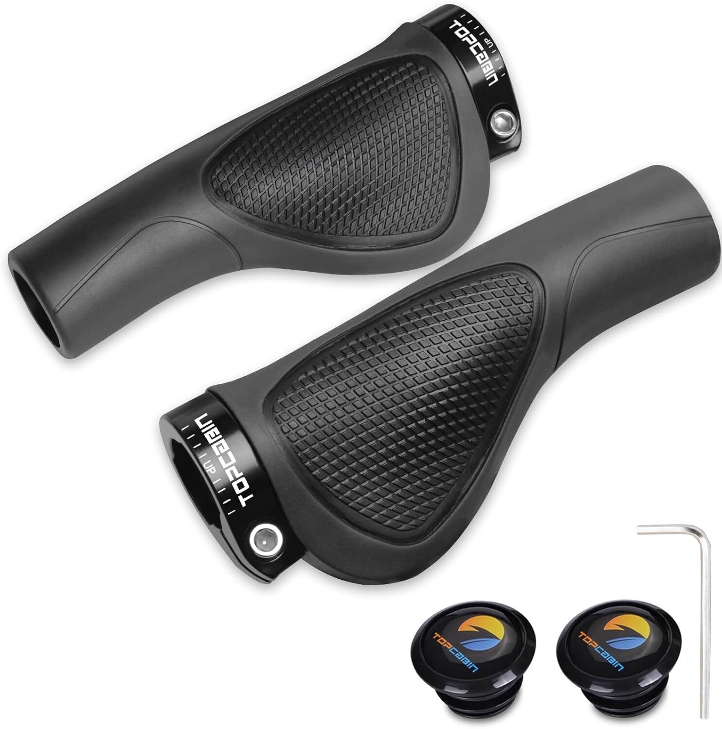 Aluminum Lock-on Ergonomic Bicycles Handlebar Grips for Mountain MTB BMX Bicycle