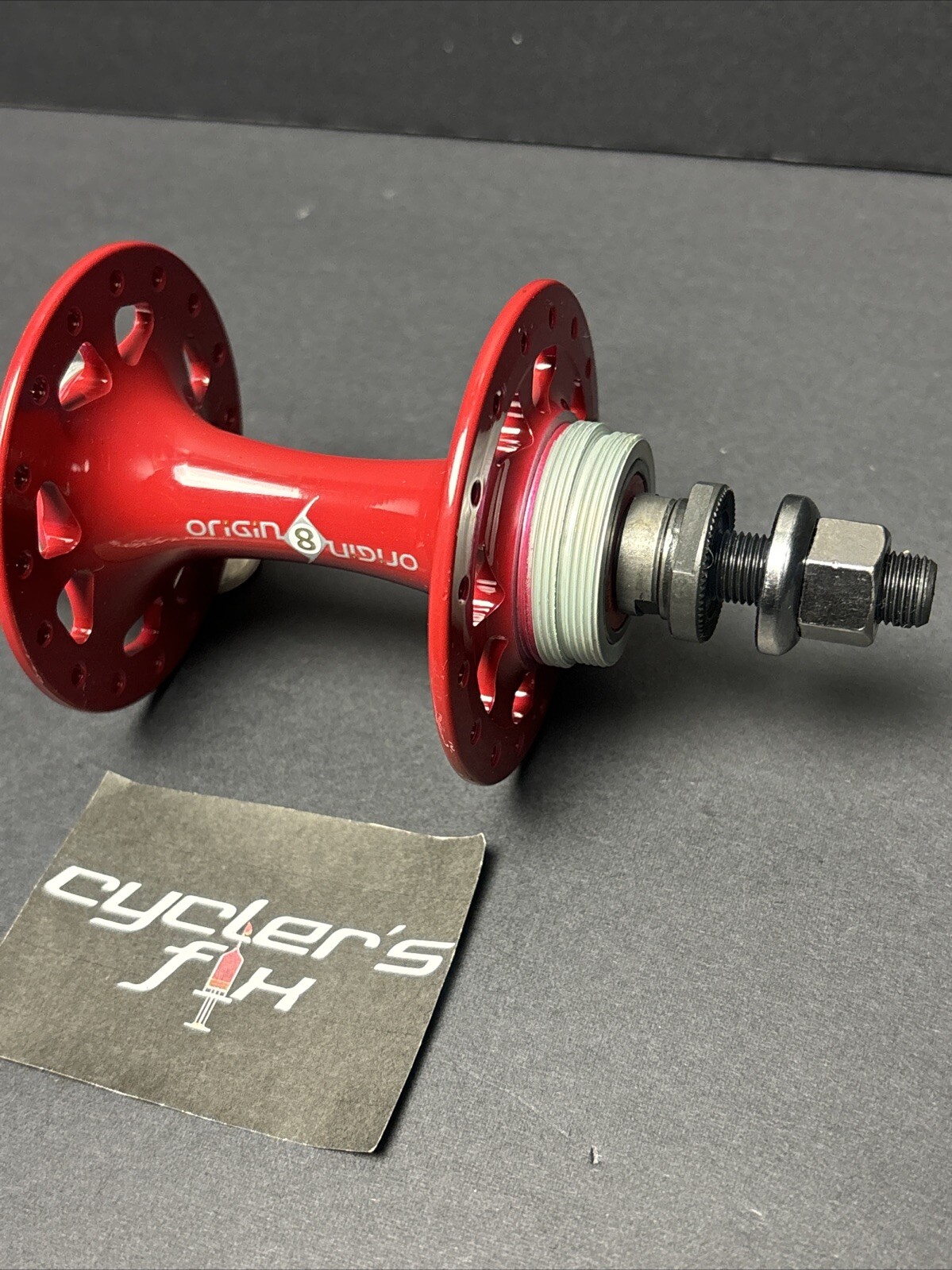Origin8 32H Double Fixie Rear Sealed Hub High Flange Alloy Powder Coated Throne