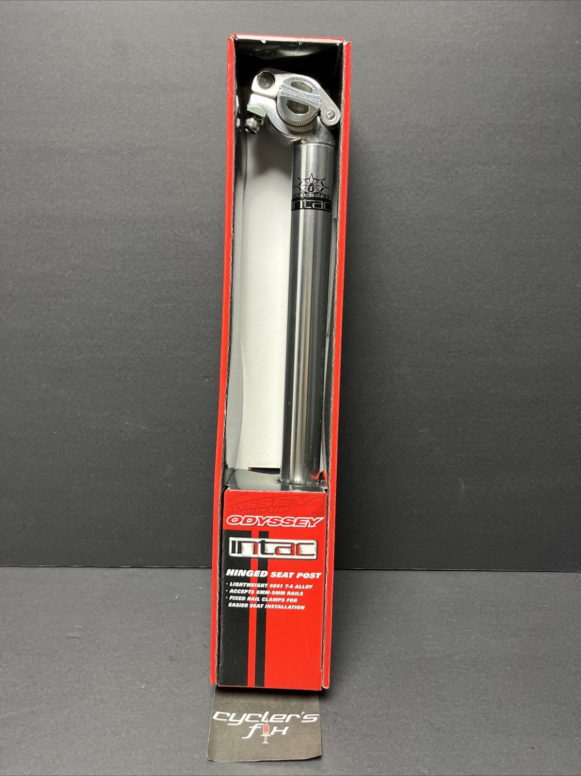NOS Odyssey Intac 26.2mm X 350mm Alloy Railed BMX Mtb Seat Post Fit: GT Redline